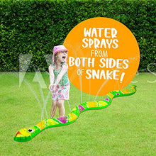 Load image into Gallery viewer, Splashin&#39;kids Outdoor Snake Sprinkler Summer Blast Toddler Water Toys for Children Infants Boys Girls and Kids Perfect Outside Inflatable Water Park for Backyard Fun

