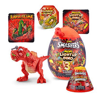 Smashers Combo Pack Mini Light-Up Dino T-Rex by ZURU with Lava Slime Surprise Series 4 - Amazon Exclusive Dinosaur Toy Tyrannosaurus for Boys and Kids