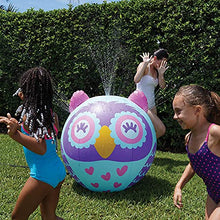 Load image into Gallery viewer, SunSmart Who Owl Mega-Spray Ball Sprinkler - Giant Inflatable Sprinkler for Kids with Over 200% More Water Spray
