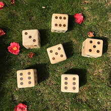 Load image into Gallery viewer, SPORT BEATS Giant Wooden Yard Dice Set of 6 with Yardzee and Yardkle Rules for Yard Outdoor Games Choose Your Set

