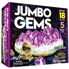 Load image into Gallery viewer, XXTOYS Jumbo Gems Dig Kit - Dig Up 18 Real Gemstones for Kids - Rocks and Minerals, Crystals Mining Science Kits Great Geology Archeology Gift for Boys &amp; Girls Educational STEM Toys
