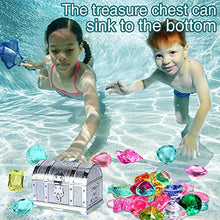 Load image into Gallery viewer, Tacobear Diving Gem Pool Toys Sinking Treasures Chest Swimming Pool Toy Set Pirate Underwater Games Dive Training Gift for Kids Boys Girls
