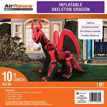 Load image into Gallery viewer, Occasions 10&#39; Inflatable Skeleton Dragon
