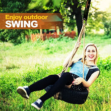 Load image into Gallery viewer, 10 Ft Tree Swing Straps Hanging Kit for Outdoor Swing - New Extra Long10 Ft Strap Holds 2800 Lbs, Fast &amp; Easy Way to Hang Any Swing Set
