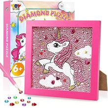 Load image into Gallery viewer, TOY Life Diamond Painting Stickers &amp; TOY Life 5D Diamond Painting for Kids with Wooden Frame
