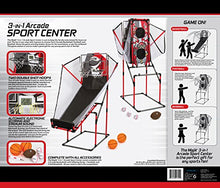 Load image into Gallery viewer, Majik Arcade 3-In-1 Sport Center for Basketball, Baseball, and Football
