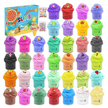 Load image into Gallery viewer, 36 Pack Butter Slime Kit with Funny Fruits Charms, Super Soft &amp; Non-Sticky, Birthday Gifts for Girls and Boys
