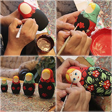 Load image into Gallery viewer, Unpainted Nesting Dolls - DIY 7 Matryoshka Nesting Dolls Blank - DIY Unfinished Blank Doll for Paint Gifts - Make Your Own Doll
