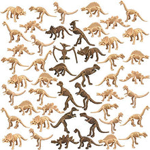 Load image into Gallery viewer, 48 PCS Dinosaur Fossil Skeleton Dinosaur Skeleton Toys Assorted Figures Dino Bones for Birthday Party Room and Desk Decorations Science Play Dino Sand Dig Party Favor Decorations

