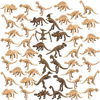 48 PCS Dinosaur Fossil Skeleton Dinosaur Skeleton Toys Assorted Figures Dino Bones for Birthday Party Room and Desk Decorations Science Play Dino Sand Dig Party Favor Decorations