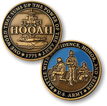 Load image into Gallery viewer, U.S. Army Hooah Challenge Coin
