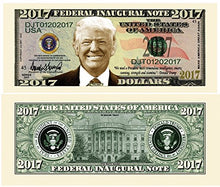 Load image into Gallery viewer, 100 Donald Trump 2017 Federal Inaugural Presidential Dollar Bills Limited Edition with Bonus Thanks a Million Gift Card Set
