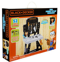 Load image into Gallery viewer, BLACK+DECKER 71382 Jr. Mega Power N&#39; Play Workbench with Realistic Sounds! - 52 Tools &amp; Accessories
