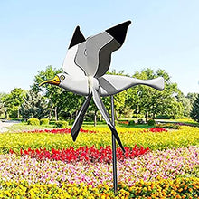 Load image into Gallery viewer, Academyus Metal Decoration Anti-Rust Seagull Shape Bird Top Windmill Garden Wind Mill White
