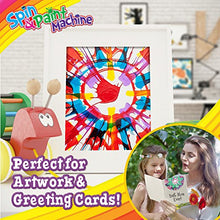 Load image into Gallery viewer, Creative Kids Spin &amp; Paint Art Kit - Spinning Art Machine + Flexible Splatter Guard + 5 Bottles of Paint + 8 Large, 8 Small, 4 Round Cards + 4 White Crayons | Preschool Toddlers, Children &amp; Adults, 6+
