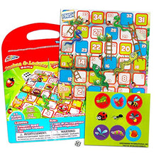 Load image into Gallery viewer, Magnetic Travel Games for Kids Toddlers Set -- 4 Magnetic Games for Travel in Car or Airplane with Reward Stickers (Road Trips Series)
