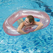 Load image into Gallery viewer, LUOYE Floating Row,Swimming Pool Heart-Shaped Swimming Ring Water Inflatable Raft Float Toy Swimming Pool Floating Circle Suitable for Adults and Children Play in The Pool,Pink
