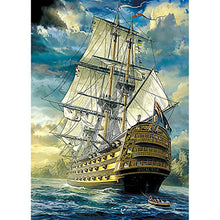 Load image into Gallery viewer, Jigsaw Puzzles 1000 Pieces for Adults, Discovery Age Puzzle, Excal! Bus,British Imperial Warships, Sailing Boat Across Atlantic,Vibrant Colors Well Cut Pieces Fits Challenge Family Puzzle Game
