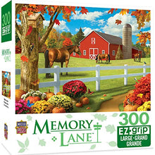 Load image into Gallery viewer, MasterPieces Memory Lane Rolling Pastures 300 Piece EZ Grip Jigsaw Puzzle
